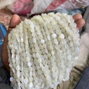 ลูกปัดลูกแพร์หลายเหลี่ยมเพชรพลอยมูนสโตน - Product Image 4