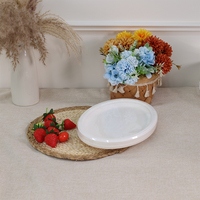 Assiettes personnalisées en bagasse, assiettes jetables en pulpe de canne à sucre, vaisselle de traiteur compostable et écologique