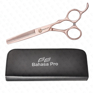 Tijeras de Peluquería para Adelgazar el Cabello en Oro Rosa, Tijeras de Adelgazar con Filo Afilado, Tijeras de Adelgazar con Logotipo Personalizado, Fabricante OEM por Bahasa Pro - Product Image 1