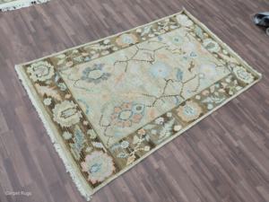 Venta directa de fábrica, juego de alfombras de lana Oushak persas anudadas a mano de alta calidad, 3x5, Alfombra de piso de puerta para sala de estar para uso doméstico - Product Image 5