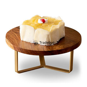 Elegante soporte de pastel de madera para exhibición de postres de fiesta de boda decoración de cocina rústica Tradebyd - Product Image 3