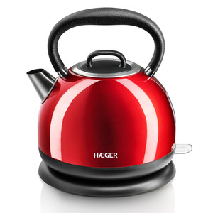 Bollitore elettrico 1.7L 2200W con base girevole rosso ciliegia (Haeger EK-22R.021A) - Product Image 1