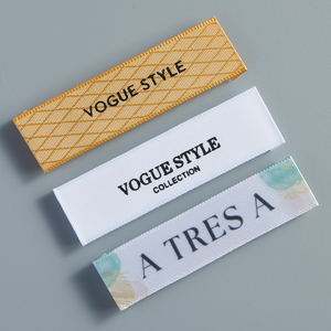 Venta al por mayor de etiquetas de algodón suave fácil impresas personalizadas para ropa etiquetas tejidas con logotipo de marca artículos de moda más vendidos - Product Image 1