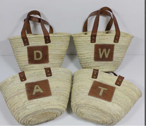 Monograma Cesta de paja Bolsa Marruecos Cesta de paja - Product Image 1