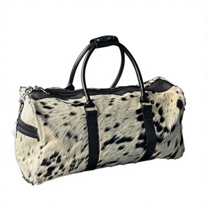 Bolsa de Viaje de Cuero Hecha a Mano OEM, Bolsa de Piel de Vaca Genuina, Estilo Vintage, con Cierre, Portátil, Unisex, Multifuncional - Product Image 5