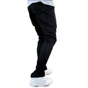 Custom Logo Casual Sports Jogger Pants Side Pockets Breathable High Waist Closure Plus Size Flat Front Style for Men 2026 - Product Image 4