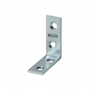VORMANN Blue Zinc-Plated Steel Chair Bracket 100 X 100 mm Length 20 mm Width 2.5 mm Thickness Pack Size 20 Bookcases Bookshelves - Product Image 3