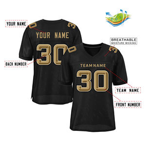2026 Latest Custom American Football Jersey 100% Polyester Anti-Bacterial Breathable Mesh Plus Size Short Sleeve Jersey - Product Image 6