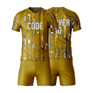 ชุดเสื้อฟุตบอลสำหรับผู้ชายกางเกงขาสั้นเสื้อฟุตบอลแบบอัตโนมัติพิมพ์ลายได้ตามต้องการ - Product Image 1