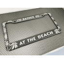 Cadres de plaque d'immatriculation de voiture en aluminium, design palmiers, support de plaque d'immatriculation en acier inoxydable pour voitures, motos, Tesla, Ford - Product Image 6