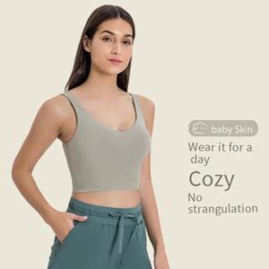 Customizable Lightweight Breathable Sports <b>Bras</b> for Women Off-the-Shoulder Neck Anti-Bacterial Eco-Friendly Plus Size Yoga - Product Image 6