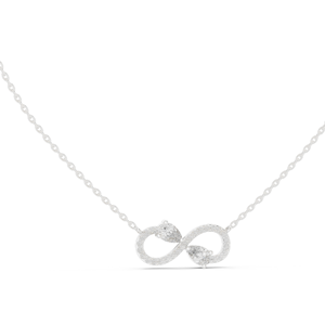 Collier infini en diamant créé en laboratoire 0,708 CT, clarté VVS-VS EF, or 18 carats, 14 carats rose, jaune, blanc, bijoux fins éthiques - Product Image 2