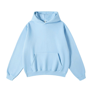 Logo personnalisé, effet délavé, vintage, écologique, molleton lourd peigné 80% coton/20% polyester, coupe oversize, doublure en molleton, capuche à l'avant, motif lettre au crochet - Product Image 5