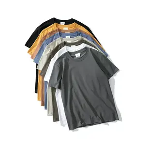 <b>Plain</b> <b>Tshirts</b> For Printing Custom Logo Heavy Cotton T Shirt Plus Size Men's T-Shirts Custom Screen Print T Shirt For Mens - Product Image 2