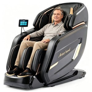 New Electric Dual Core 4D SL Track Heated Breathable Best Quality Massage <b>Chair</b> <b>Zero</b> <b>Gravity</b> Full Body Massager - Product Image 3