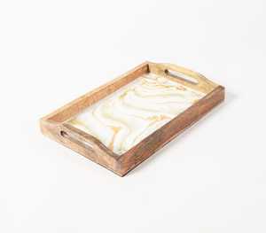 Nouveau plateau de service élégant en bois de haute qualité pour le petit déjeuner pour la décoration intérieure par United Trade World - Product Image 4