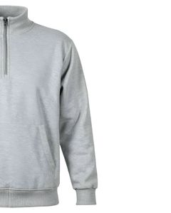 Sweat-shirt à fermeture éclair sur le devant pour homme, décontracté, chaud, en molleton, mélange de coton doux, manches longues, haut d'hiver avec poche kangourou, OEM personnalisé - Product Image 3