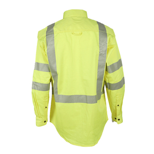 Camisa de Trabajo Reflectante y Resistente al Viento para Hombre, Certificada ANSI/ISEA 107, Ropa de Trabajo de Alta Visibilidad, Transpirable y de Secado Rápido, Venta al Por Mayor - Product Image 2