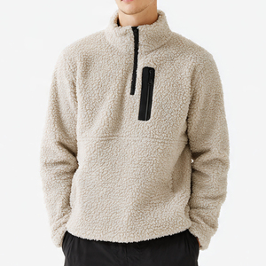 Winer เสื้อแจ็คเก็ตขนแกะ Sherpa มีกระเป๋าหน้าอกของผู้ชายเสื้อกันหนาวขนแกะขั้วโลกแจ็คเก็ตสตรีทแวร์ขนแกะ Sherpa ขั้วโลกสำหรับผู้ชาย - Product Image 5