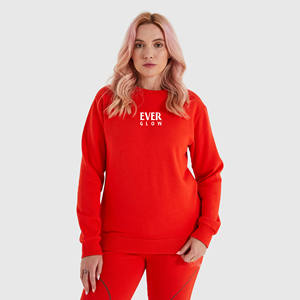 Jogger เสื้อฮู้ดสวมหัวผ้าฝ้าย100% ของผู้หญิง OEM ดีไซน์ใหม่สีพื้นปักโลโก้แบบกำหนดเองสไตล์ลำลองขนาดใหญ่พิเศษมีซิป - Product Image 4