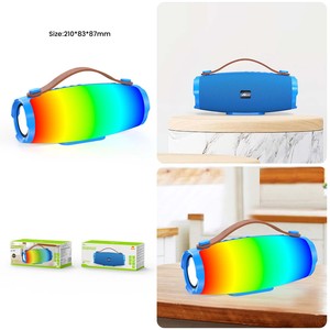 Digitalome SPA-111-1 Altavoz portátil LED RGB inalámbrico para el hogar de 10W con micrófono alimentado por batería - Product Image 3