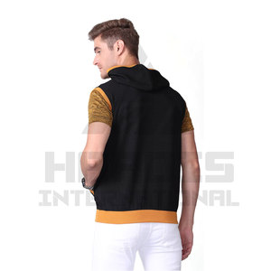 Pakistan Made Men <b>Sleeveless</b> <b>Hoodie</b> Solid Color Top Quality Customized Men <b>Sleeveless</b> <b>Hoodie</b> for Sale - Product Image 3