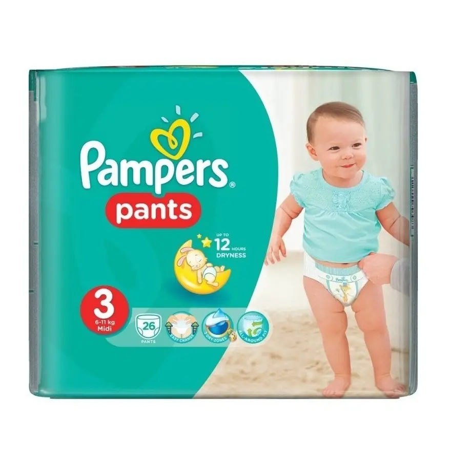 Pamper pañales tipo cinta pañal al por mayor bebé buena calidad suave transpirable desechable bebé cinta pañal 80 piezas 1 bolsas