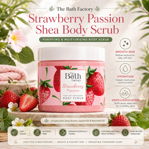 The Bath Factory Strawberry Shea <b>Body</b> <b>Scrub</b> for Smooth Radiant Skin and Gentle Exfoliation - Product Image 2