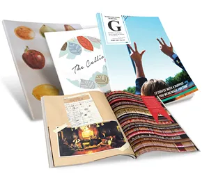 China Factory Custom Saddle Stitching Book Printing Services Printer Catalogs Brochure Magazine Print