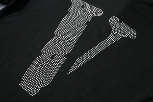 Sweat à capuche surdimensionné et épais pour femmes personnalisées 100% coton Streetwear Rhinestone lettre pour la saison d'hiver à capuche - Product Image 4