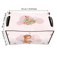 Boîte de rangement de jouets en bois pour enfants, boîte de rangement de jouets en bois avec couvercle, boîte de jouets en bois avec roues, bac à jouets pour enfants, organisateur de chambre d'enfants
