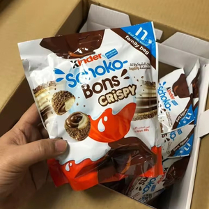 Cajas de embalaje de Chocolate Crujiente Schoko Bons de alta calidad, dulces, alimentos, aperitivos, Kinderr Schoko-Bons Crispy Family Bag (embalaje de 67,2g) - Product Image 1