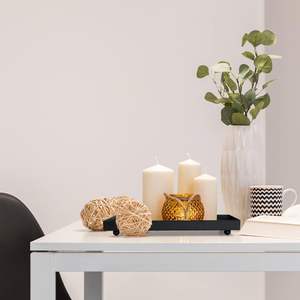 Vaisselle moderne de qualité supérieure Plateau artisanal en aluminium Plateaux de service élégants Vente chaude de l'Inde Artisanat décoratif de qualité supérieure en métal - Product Image 2