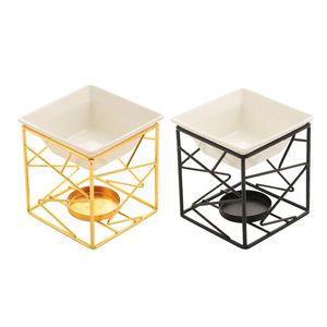 Lot de 2 récipients à cire dorée pour le rangement de la maison et de Noël Idéal pour l'intérieur et l'extérieur - Product Image 1