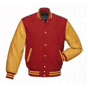 Chaquetas Varsity Letterman Personalizadas, Cuerpo de Lana, Mangas de Cuero Genuino, Ropa de Invierno, Chaqueta para Hombre Elegante y con Estilo, Mejor Calidad - Product Image 6