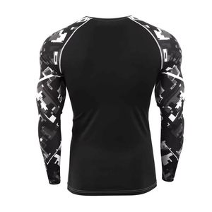 Custom New Jiu Jitus BJJ Rash Guard Men's Bjj No GI MMA Long Sleeve Compression Rash Guards - Product Image 6