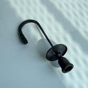 Wholesale New Black Ironwork Wall-mounted <b>Candlestick</b> <b>Holders</b> Creative Simple Style Versatile Wall Hangers Metal Candle <b>Holder</b> - Product Image 2