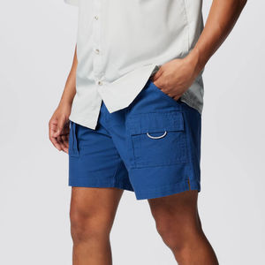 Short de plage unisexe à taille moyenne avec fermeture éclair séchage rapide tricot en satin respirant imprimé de logo personnalisé imperméable pour l'extérieur - Product Image 4