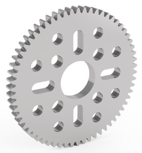 Engrenage à 62 dents en aluminium à montage sur moyeu (MOD 0.8, épaisseur 4 mm, alésage 14 mm) pour robot STEM REV WCP FTC FRC - Product Image 1