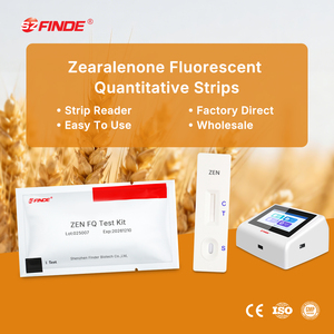 Équipement de test certifié CE, facile à utiliser, testeur de mycotoxines et détecteur d'aflatoxines et de zéaralénone pour les tests sur site des aliments et des huiles - Product Image 1