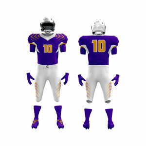 Design personnalisé de haute qualité maillot de football américain personnalisé 100% polyester antibactérien ensemble d'uniformes de football américain pour hommes - Product Image 4