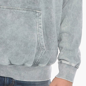 Sweats à capuche respirants à séchage rapide avec lavage à l'acide Logo d'impression personnalisé - Product Image 6