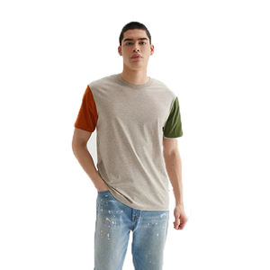Vente en gros T-shirts manches courtes gaufré unisexe 100% coton haute qualité respirant grande taille impression personnalisée motif logo d'été - Product Image 2