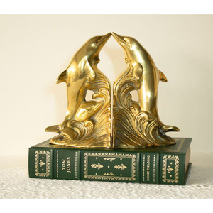Finest Quality Metal Material Book Ends <b>Shelf</b> Holders Advantageous Design Gold Bookends Home Office Accessories For Hot Sale - Product Image 3