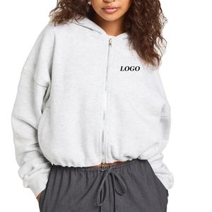 Sweat-shirt pour femme à épaules tombantes, confortable, pour les commandes en gros, avec un design doux et confortable pour l'hiver, avec un logo personnalisé, pas cher - Product Image 1