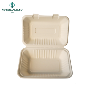 Vaisselle jetable et vaisselle de haute qualité écologique 100% biodégradable 9x6 \ "à clapet nouveau - Product Image 4