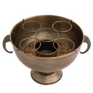 Cubo enfriador de botellas de champán de latón vintage de metal para Bar, hoteles, restaurante de WB INC India - Product Image 2