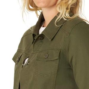 Chaqueta vaquera de manga larga informal al por mayor para mujer, transpirable, MOQ bajo, cálida, elegante, de la mejor calidad, chaqueta vaquera personalizada para mujer - Product Image 6