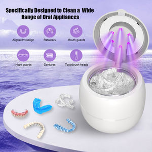 Máquina limpiadora de retenedores UV ultrasónica recargable portátil modos de limpieza profunda para alineadores de guardia nocturna FCC CE RoHS hogar - Product Image 4