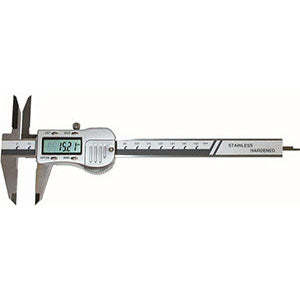 Digital Electronic Calipers Plastic Carbon Steel 0.01 Mm/0.0005 Long Tips Reading 35-3747zg Measurement Range 0.01mm/0.0005 - Product Image 1